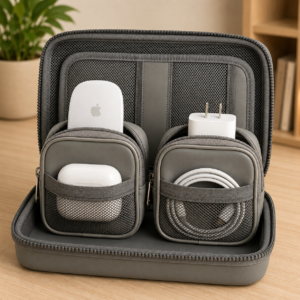 Mid-Size Tech Organizer with Removable Pouches