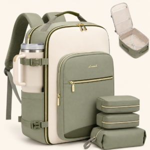 LOVEVOOK 40L Travel Backpack for Women & Men, Airline Approved Carry On Luggage w