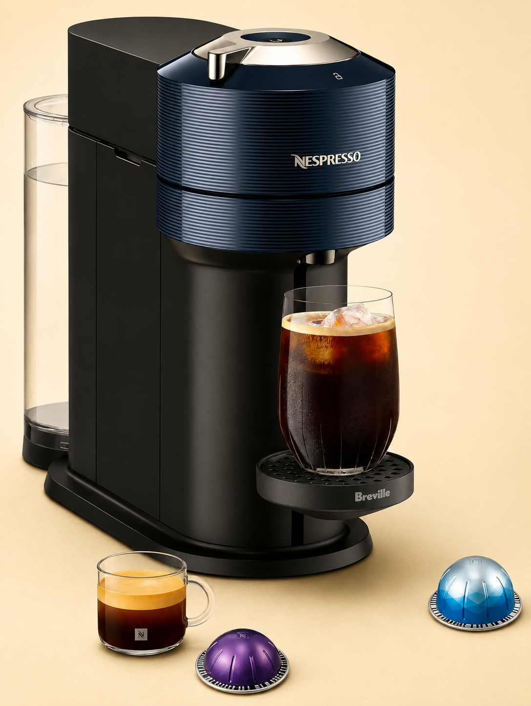 Nespresso Vertuo Next Coffee and Espresso Maker by Breville, Navy Blue