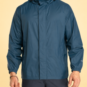 33,000ft Packable Rain Jacket Men's Lightweight Waterproof Rain Shell Jacket Raincoat with Hood for Golf Cycling Windbreaker