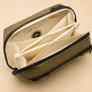 Peak Design Tech Pouch, Kelp, Electronics Organizer for Travel or Everyday Carry, Origami-Style Storage, Cable Pass-Through, Weatherproof Recycled Nylon, Gear Carry Bag for Men and Women