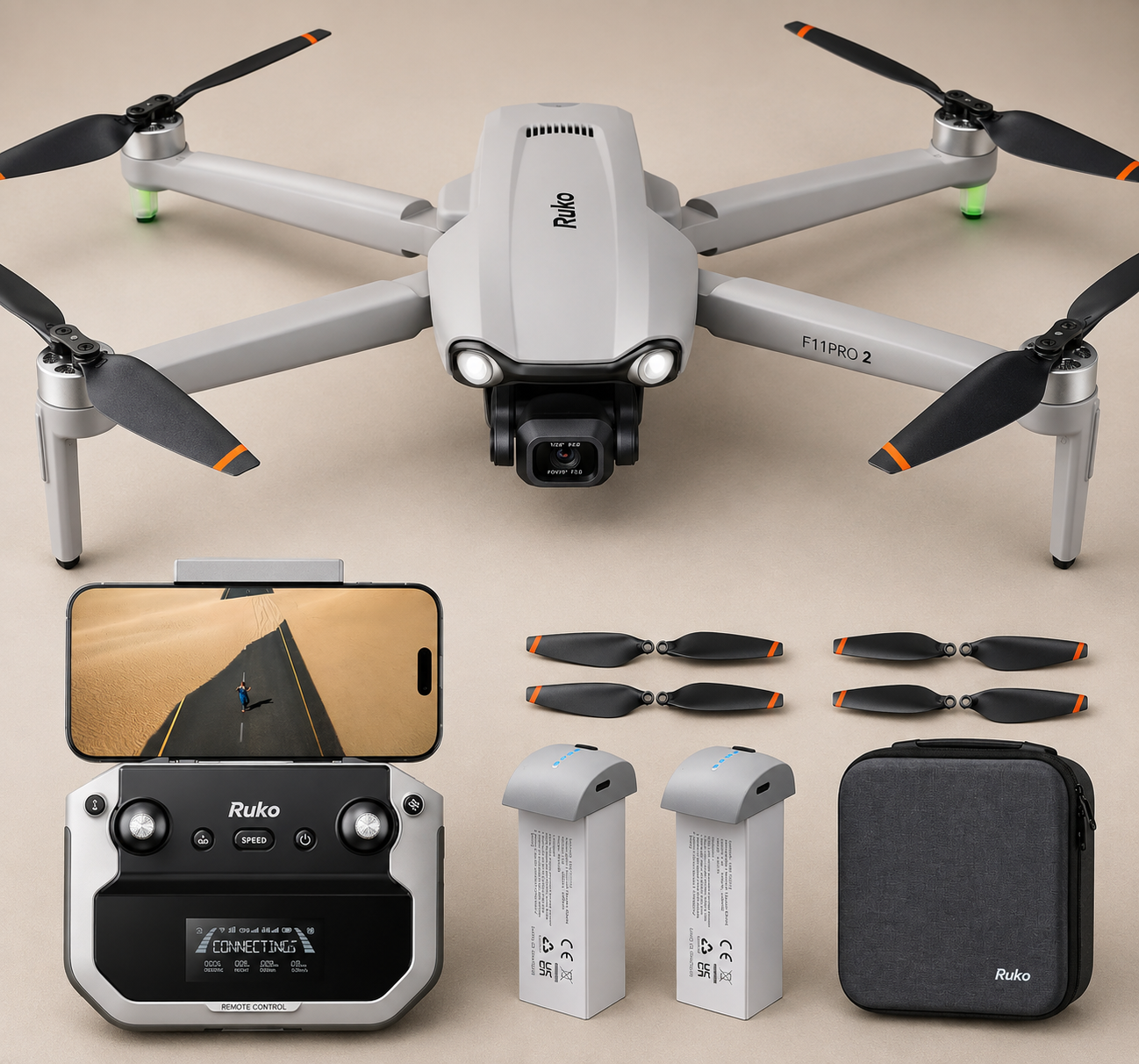 Ruko F11PRO 2 Drone with 6K Camera for Adults