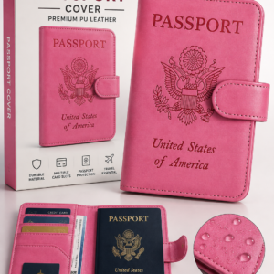 Passport Holder Cover Wallet RFID Blocking Leather Card Case