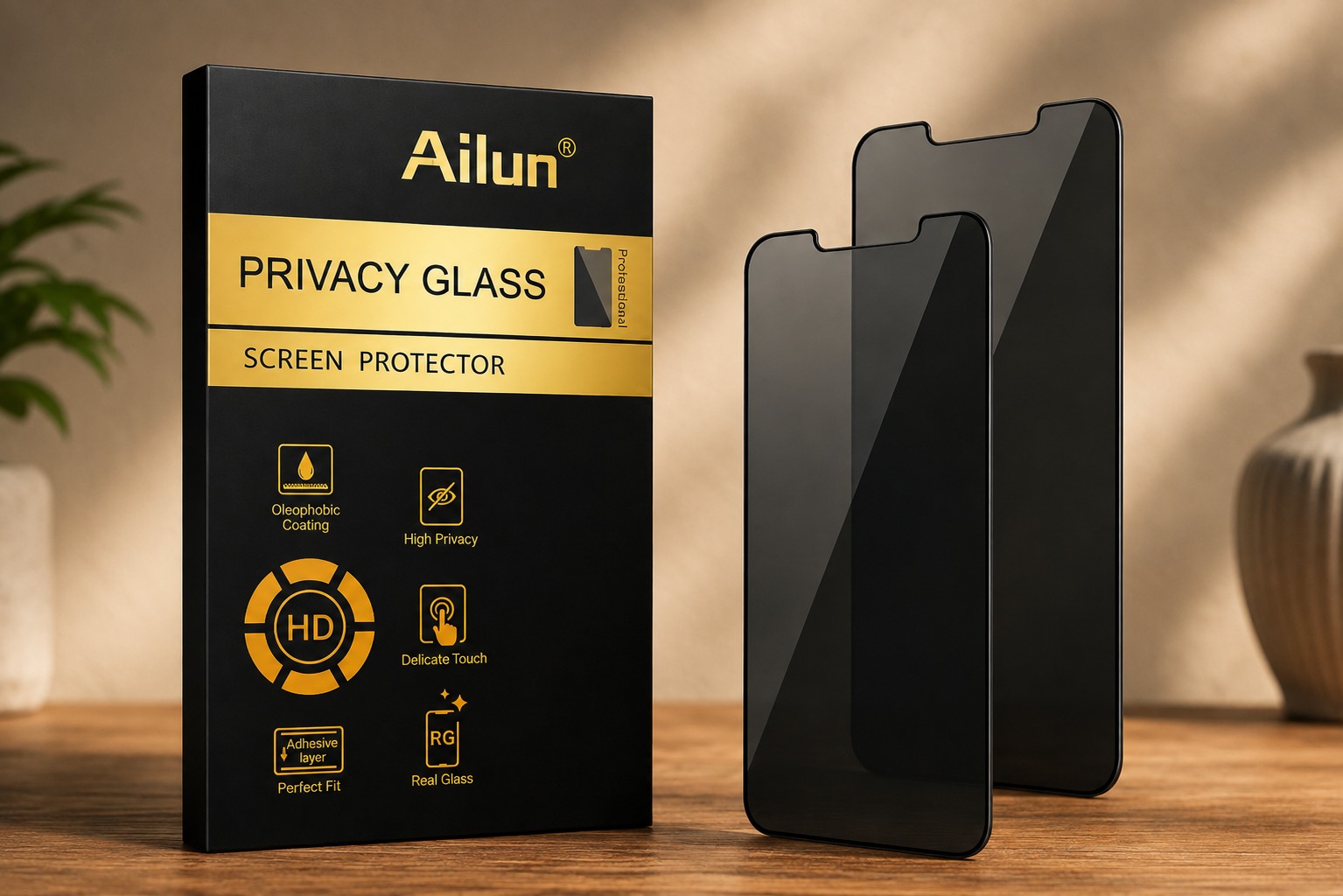 Ailun Privacy Screen Protector iPhone 17e/16e/14/13/13 Pro, 2 Pack