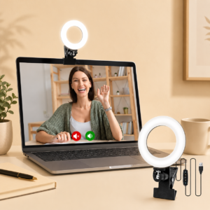 Video Conference Lighting Kit, Ring Light for Monitor Clip On | for Remote Working,