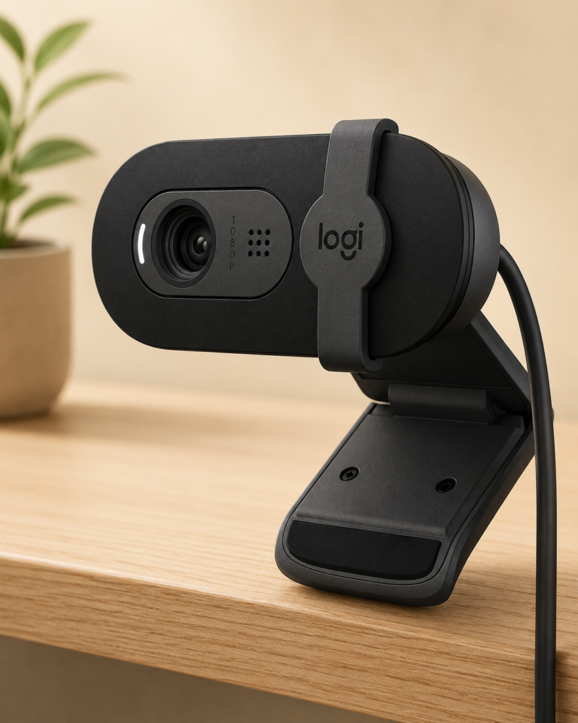 Logitech Brio 101 Full HD 1080p Webcam for Streaming and Meetings – Black |