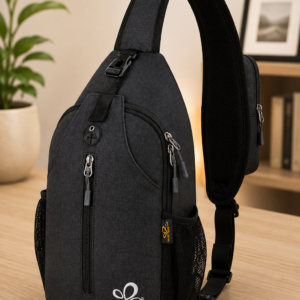 WATERFLY Crossbody Sling Backpack Sling Bag Travel Hiking Chest Bag Daypack