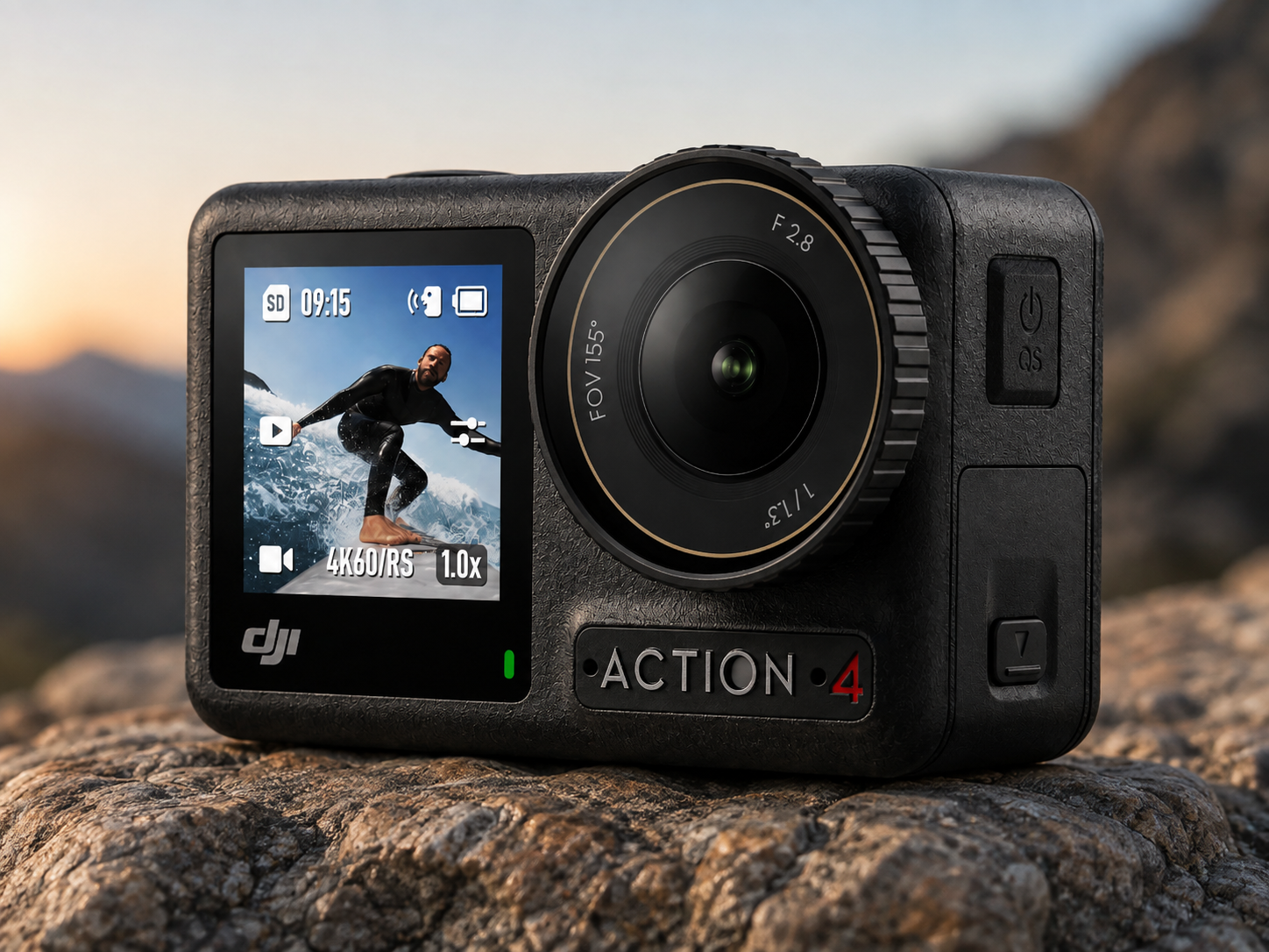 DJI Osmo Action 4 Essential Combo, Waterproof Action Camera Vlogging Camera