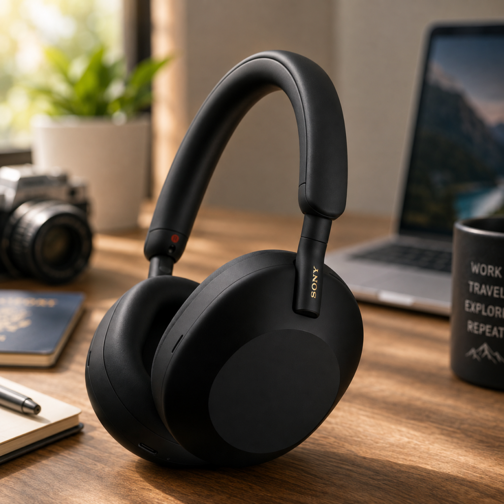 Sony WH-1000XM5 Premium Noise Cancelling Wireless Headphones,