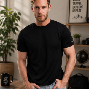 100% Merino Wool T-Shirt Men - Short Sleeve Undershirt Base Layer Top | Lightweight, Breathable Merino Wool Tees, Naturally Odor-Resistant, Soft, Hiking Shirt, Sport, Travel, Running, Gym, Work