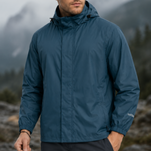 33,000ft Men's Packable Rain Jacket Lightweight Waterproof Golf Raincoat