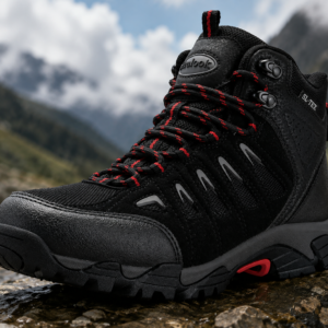 Men's Waterproof Hiking Boots Non-Slip Lightweight Mid Top Ankle Boot Breathable Hiker Trekking Shoes